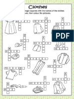 Clothes Crossword PDF