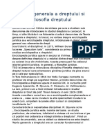 Teoria Generala A Dreptului Si Filosofia Dreptului