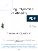 Factoring Polynomials by Grouping Pt. 1