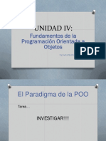 Unidad Iv:: Fundamentos de La Programación Orientada A Objetos