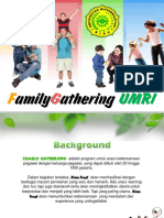 UMRI Family Gathering Proposal