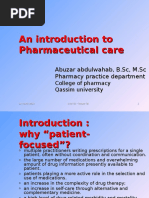 Lecture (2) - Pharmaceutical Care