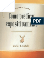 Como Predicar Expositivamente - Walter L. Liefeld PDF