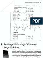 E. Perhitungan Perbandingan Trigonometri: Dengan Kalkulator