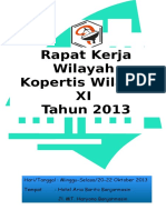 Rapat Kerja Wilayah Kopertis Wilayah XI Tahun 2013