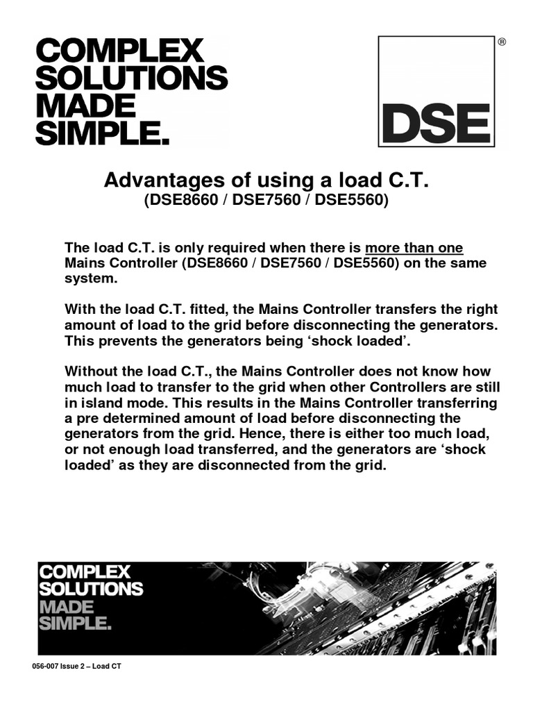 Advantages of Load C.T. in Systems | PDF | Electrical Engineering ...