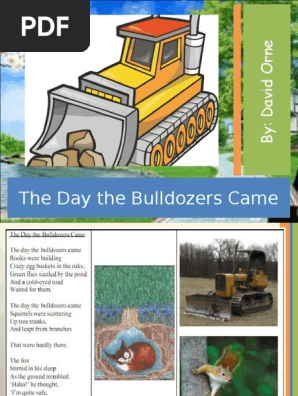 Form 3 The Day The Bulldozers Came Pdf Fox Habitat