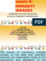 Domain 6 - Community Linkages