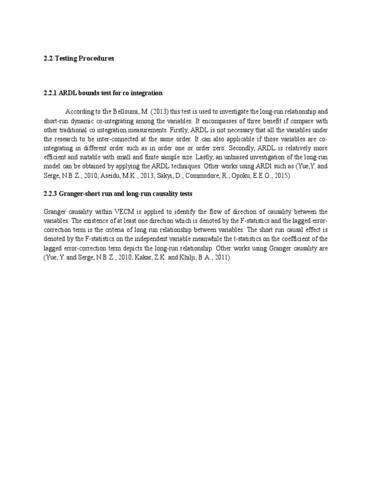 Testing Procedure PDF