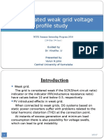PV Integrated Weak Grid Voltage Profile Study: NITK Summer Internship Program 2016