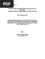 Download Implementasi Nilai Dasar Pancasila by Indra Furwita SN33590840 doc pdf