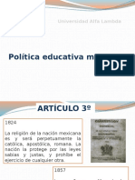 Política Educativa en México