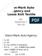 Glenn-Mark Auto Agency and Loose Knit Textile: By: Syndicate 5 YEU 49