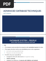 Advanced Database Techniques: Lecture#03