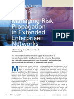 Managing Risk Propagation in Extended Enterprise Networks