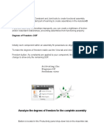 Constraints and Joints: Aanalyze The Degrees of Freedom For The Complete Assembly