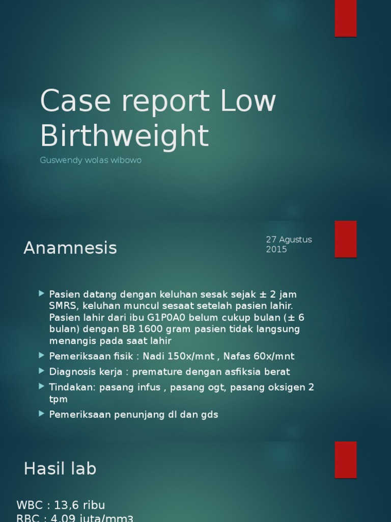 Case Report BBLR PDF Breastfeeding Infants