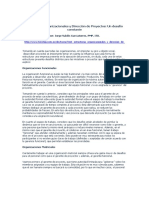 Estructuras Organizacionales y Direccion de Proyectos - Jorge Valdes Garciatorres