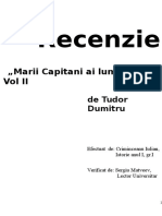 Marii Capitani A Lumii Antice - RECENZIE