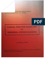 CPG-Abnormal Uterine Bleeding 2009