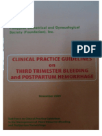 CPG-3rd Trimester Bleeding and Postpartum Hemorrage 2009
