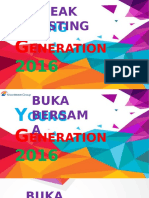 BUKA BERSAMA YOUNG GENERATION 2016