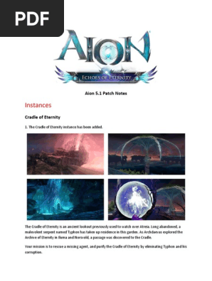 AION Patch Notes 110916 | PDF | Wound | Video Games