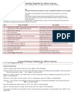 Course Planning Template ENGL 2100