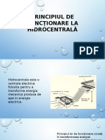 Principiul de Funcționare La Hidrocentrală