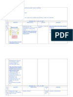 Planning Curso 4º