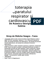 Fitoterapia Aparatului Respirator Şi Cardiovascular