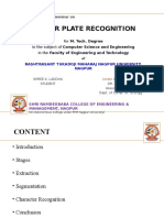 Number Plate Recognition: (Review/Dissertation) Seminar On