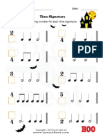 Music Worksheets Halloween Time Signature 001 (1)