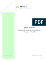 Manual Do Usuário - Tabela de Conteúdo de Aminoácidos em Alimentos