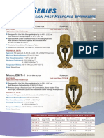 ESFR Series Early Suppression Fast Response Sprinklers brochure