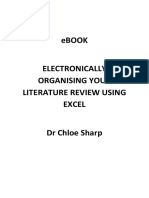 Electronically Organising Your Literature Review