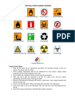 Laboratory Safety Symbols and Rules