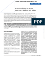 12. IDSA Clinical Practice Guideline for Acute Rinosinusitis