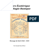 1969 Cours Esoterique de Magie Runique