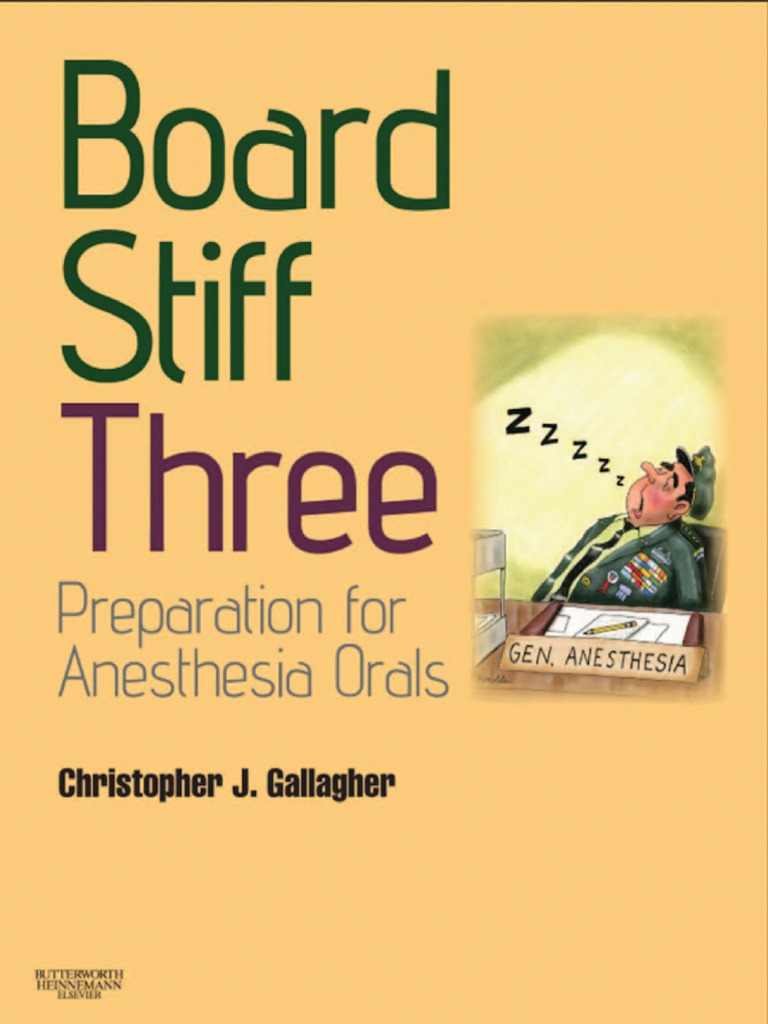 Board Stiff Three Heart Anesthesia