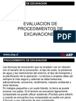 Excavaciones masivas y zapatas: procedimiento