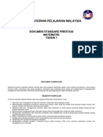 DSP Matematik Tahun 1 PDF