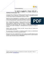 Relatório GEM 2001 - Empreendedorismo No Brasil Do SEBRAE e Do Instituto Brasileiro de Qualidade e Produtividade - PR