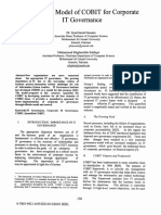 Quantified Model of COBIT for Corporate IT Governance