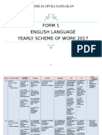 Form One 2017 Yearly Scheme of Work