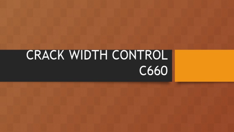 Crack Width Control | PDF