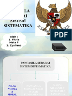 Pancasila Sebagai Sistem Sistematika