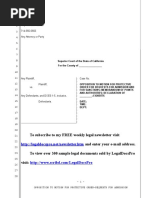 Sample Opposition To Motion For Protective Order For Admissions in California