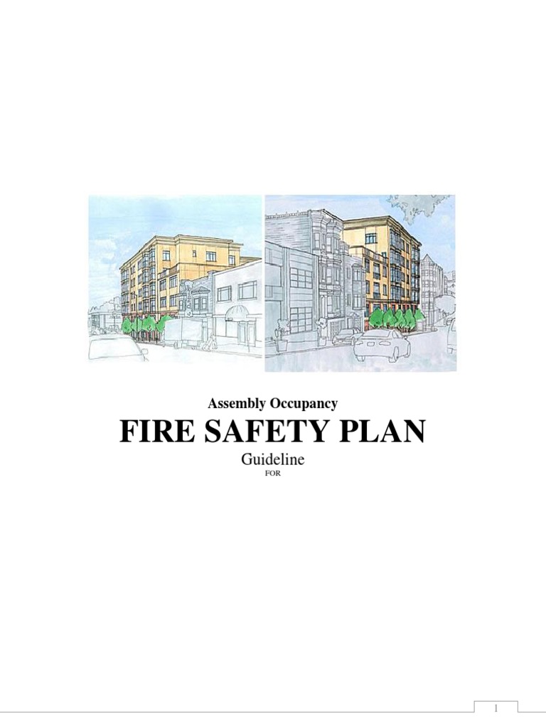 Fire Safety Plan Assembly Occupancy PDF Fire Safety Firefighting