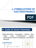 Potential Formulation of Electrodynamic